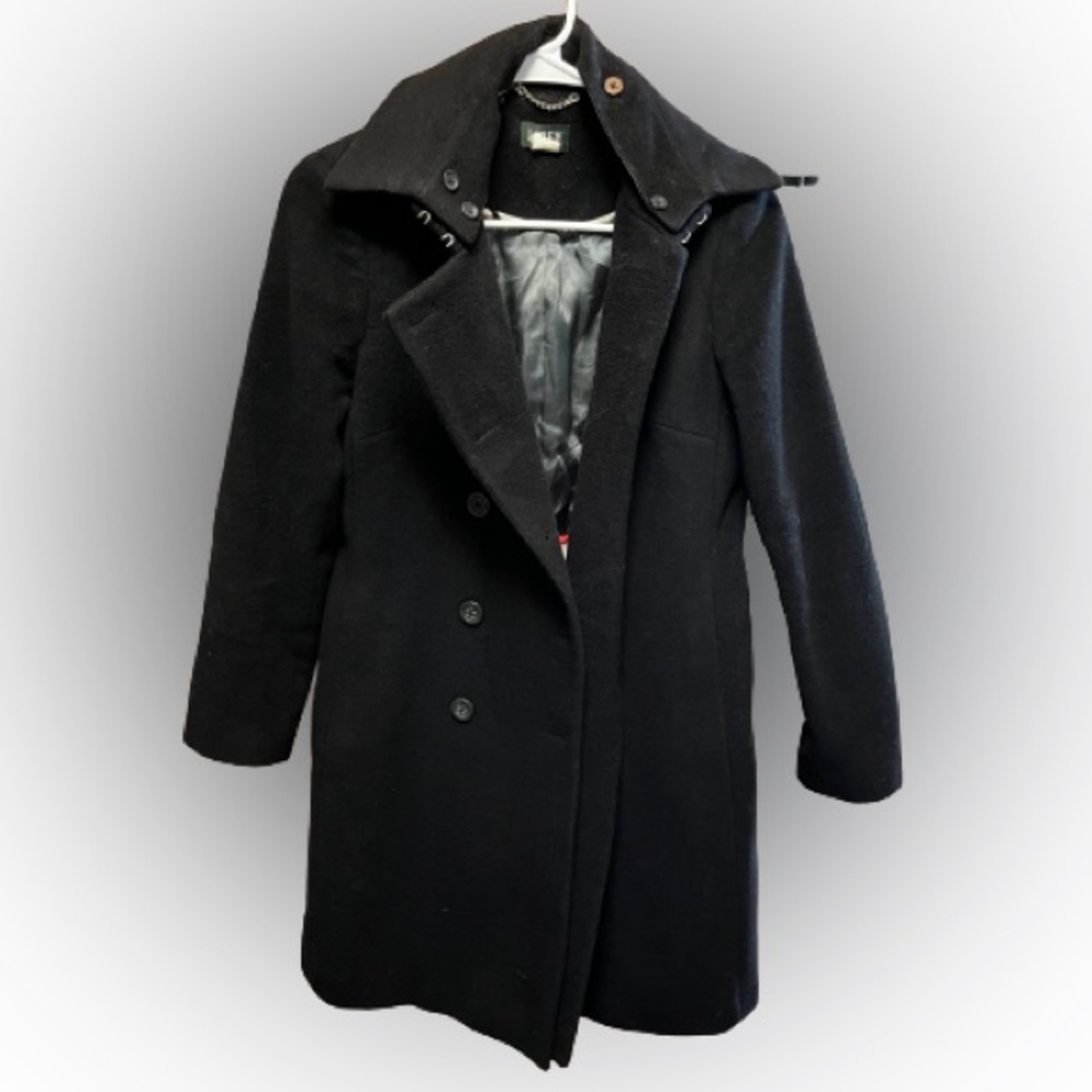 J. Crew black wool coat